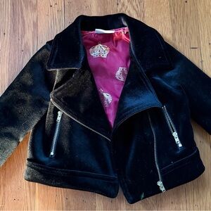 Black Velvet Kids moto  Jacket